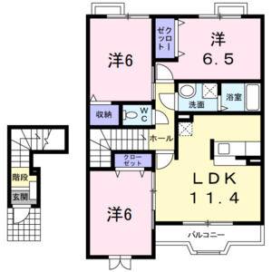 3LDK 間取り図