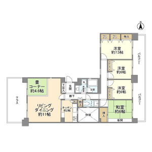 4LDK 間取り図