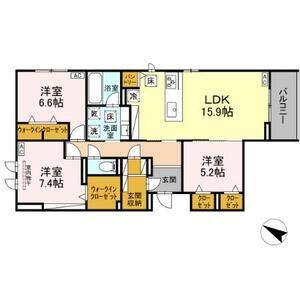 3LDK 間取り図