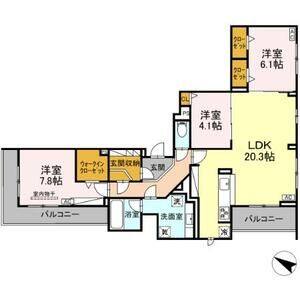 3LDK 間取り図
