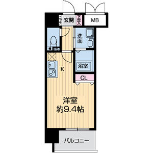 ワンルーム 間取り図