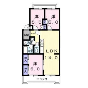 3LDK 間取り図