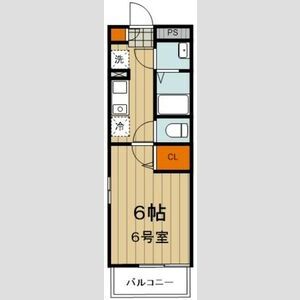 1K 間取り図