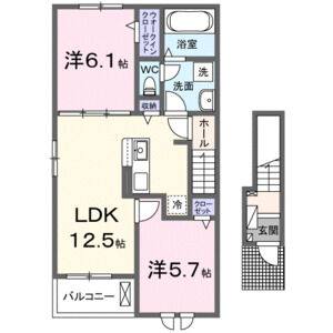 2LDK 間取り図