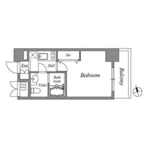 1K 間取り図