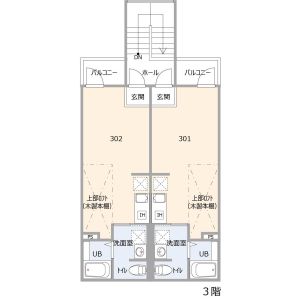 ワンルーム 間取り図