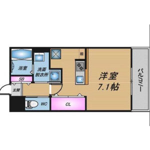 ワンルーム 間取り図