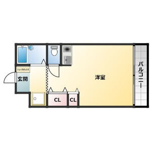 1K 間取り図