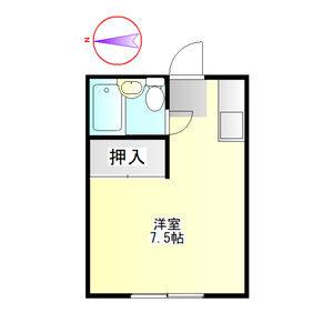 ワンルーム 間取り図