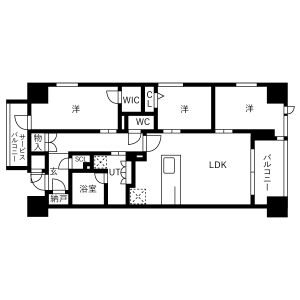 3LDK 間取り図