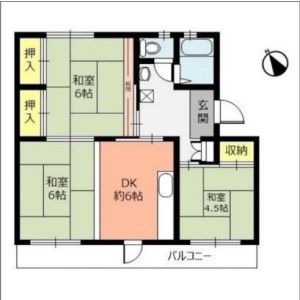 3DK 間取り図