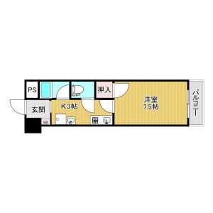 ワンルーム 間取り図