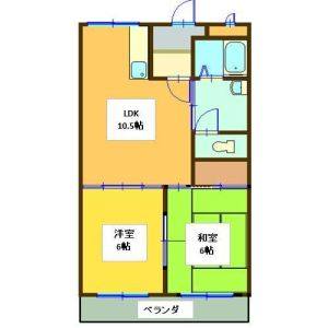 2LDK 間取り図