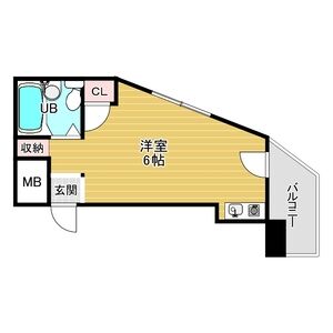 ワンルーム 間取り図