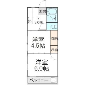 2K 間取り図