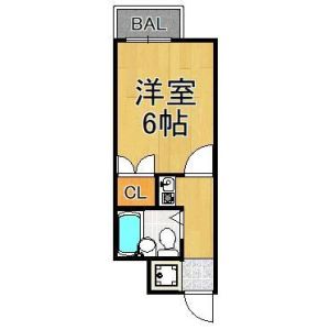 1K 間取り図
