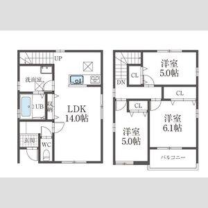 3LDK 間取り図