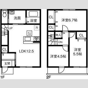 3LDK 間取り図