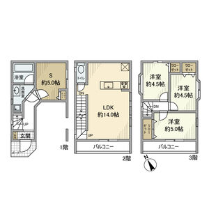 3LDK 間取り図