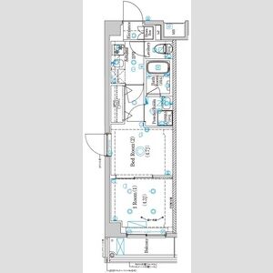 1DK 間取り図