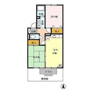 2DK 間取り図