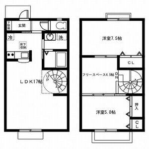 2LDK 間取り図