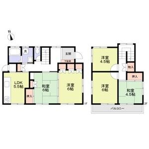 5DK 間取り図