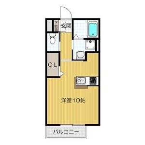 1K 間取り図