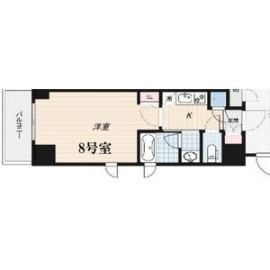 1K 間取り図