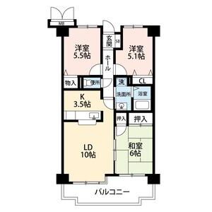 3LDK 間取り図