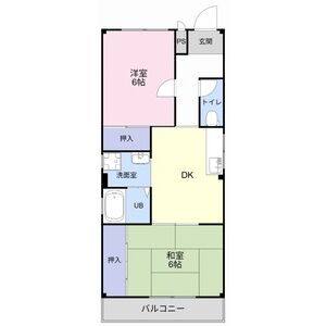 2DK 間取り図