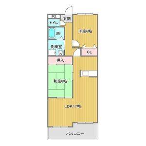 2LDK 間取り図