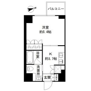 1K 間取り図