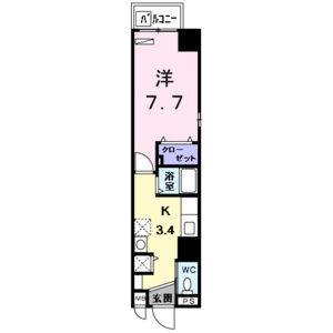 1K 間取り図