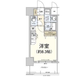 ワンルーム 間取り図