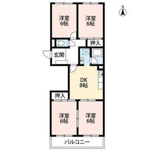 4DK 間取り図