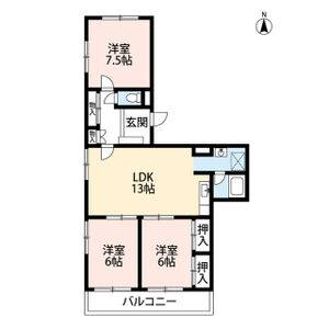 3LDK 間取り図