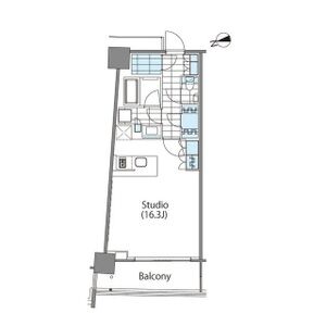 ワンルーム 間取り図