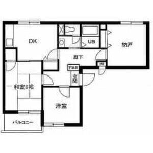 2DK 間取り図