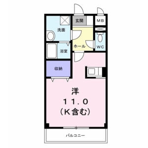 ワンルーム 間取り図