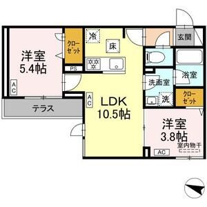 2LDK 間取り図