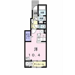ワンルーム 間取り図