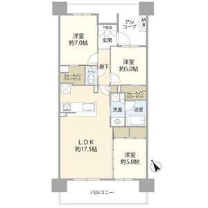 3LDK 間取り図