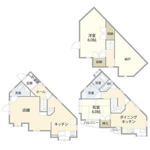 2DK 間取り図