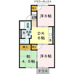 3DK 間取り図