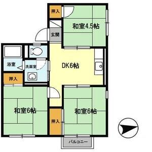 3DK 間取り図