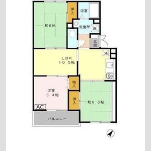 3LDK 間取り図