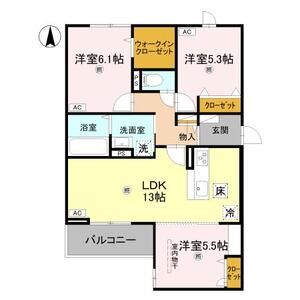 3LDK 間取り図