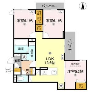 3LDK 間取り図