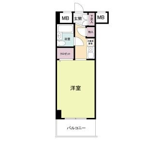 ワンルーム 間取り図